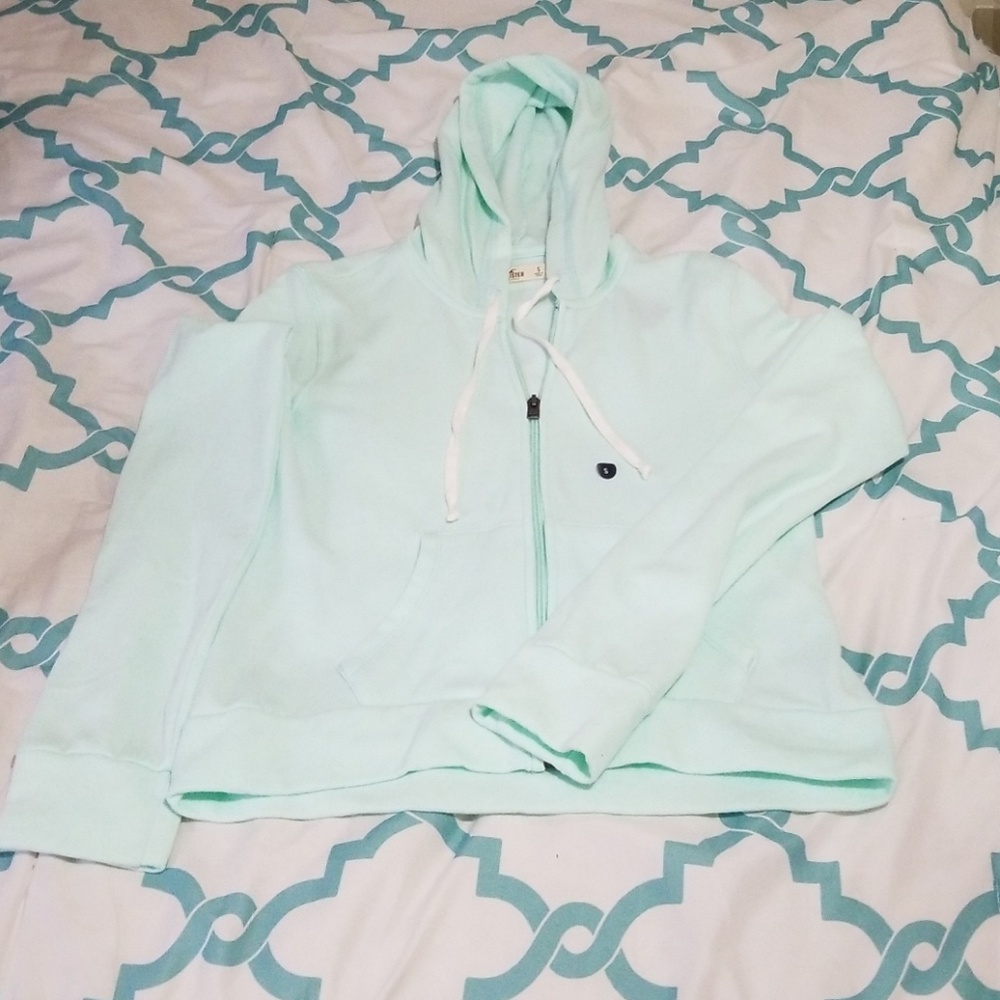 Light Blue Zip Up Hoodie